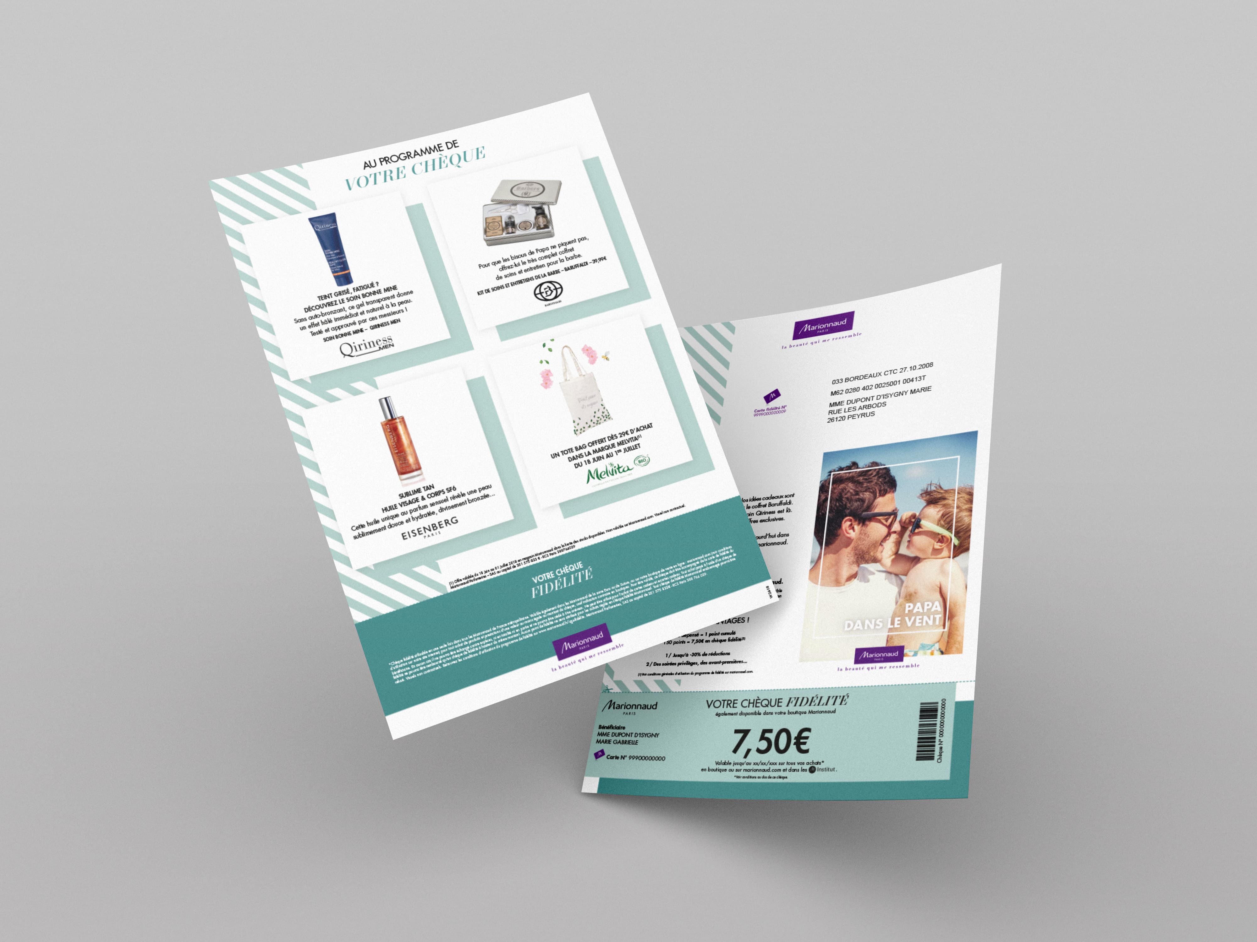 Mockup Mailing Marionnaud 2